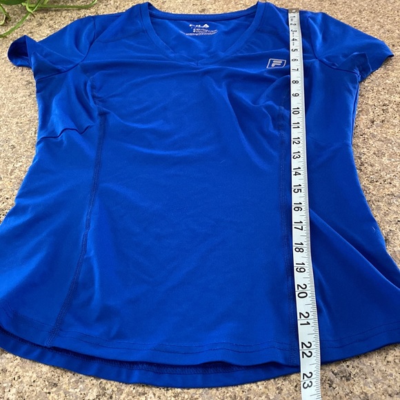 Fila Sport Royal Blue Short Sleeve Active Top Small - Picture 6 of 13
